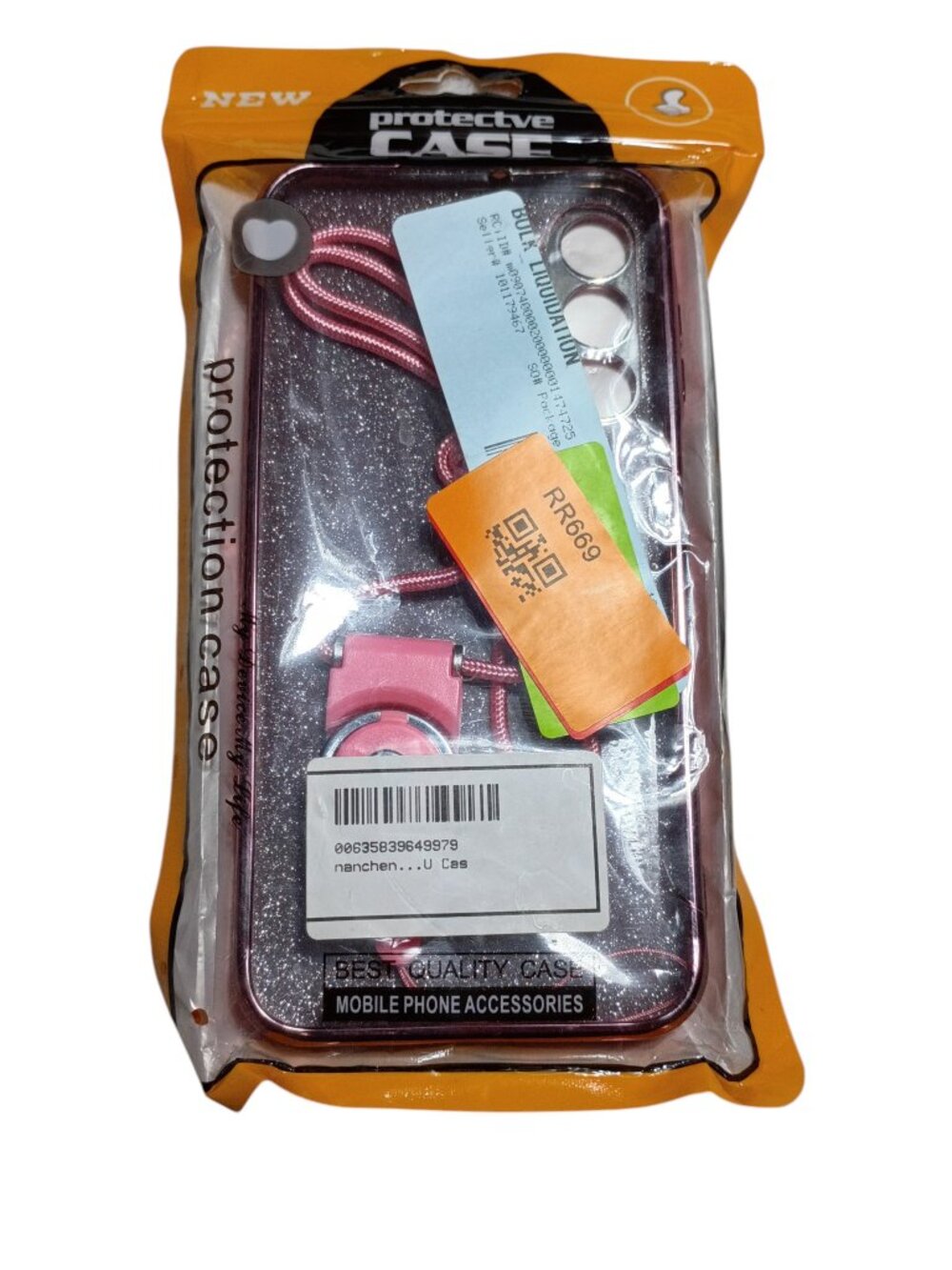 Nancheng Luxury Glitter Case with Ring Stand & Lanyard Samsung Galaxy S22 Ultra.